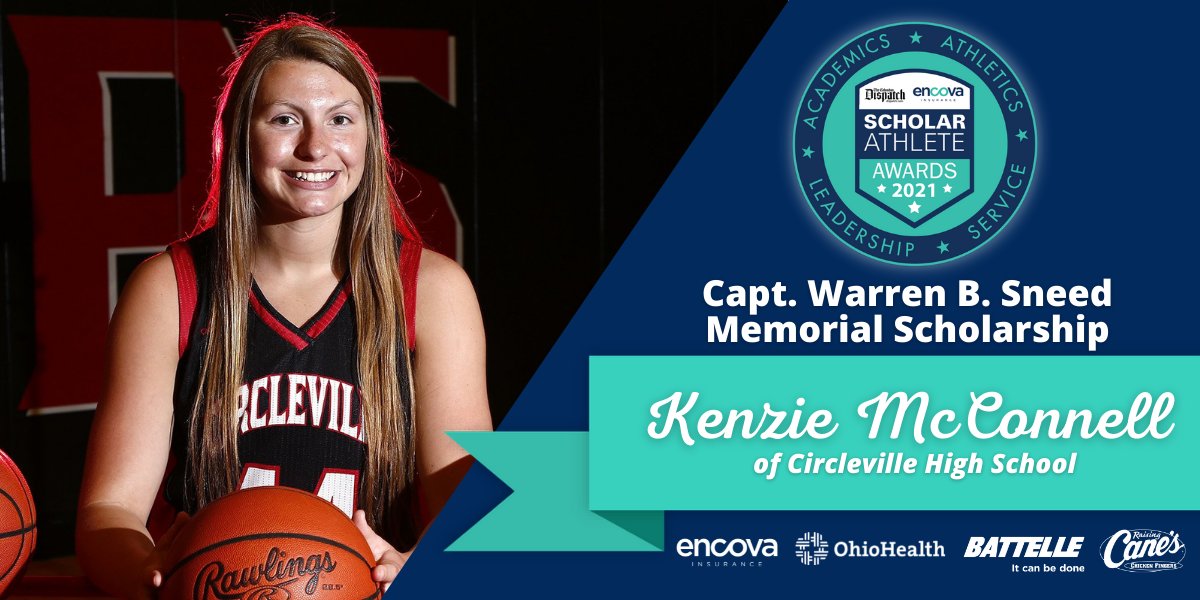 Congratulations to the recipient of the Capt. Warren B. Sneed Memorial Scholarship, receiving $3,000! 🏆

<a href="/mcconnellk44/">Kenzie McConnell</a> of Circleville High School

*4 Year Varsity Letter: Basketball, Volleyball &amp; Softball
*Headed to Ashland University

#ScholarAthleteAwards
