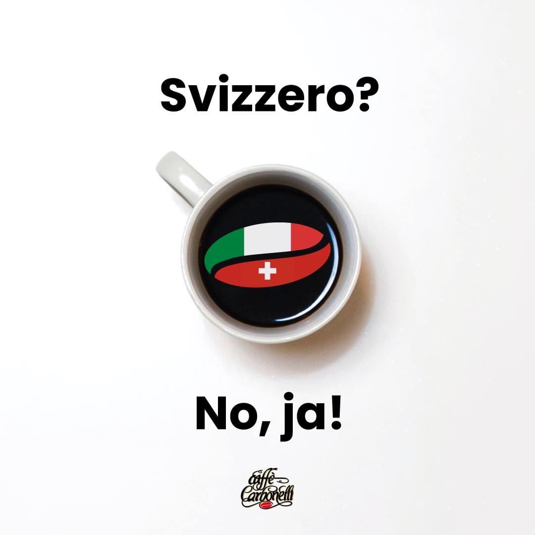Su una cosa noi italiani siamo puntuali pure più degli svizzeri: l’ora del caffè. 
Espresso, Italiano, Napoletano. #CaffeCarbonelli

#ITA #EURO2020 #Euro2021 #ITASUI #ItaliaSvizzera
