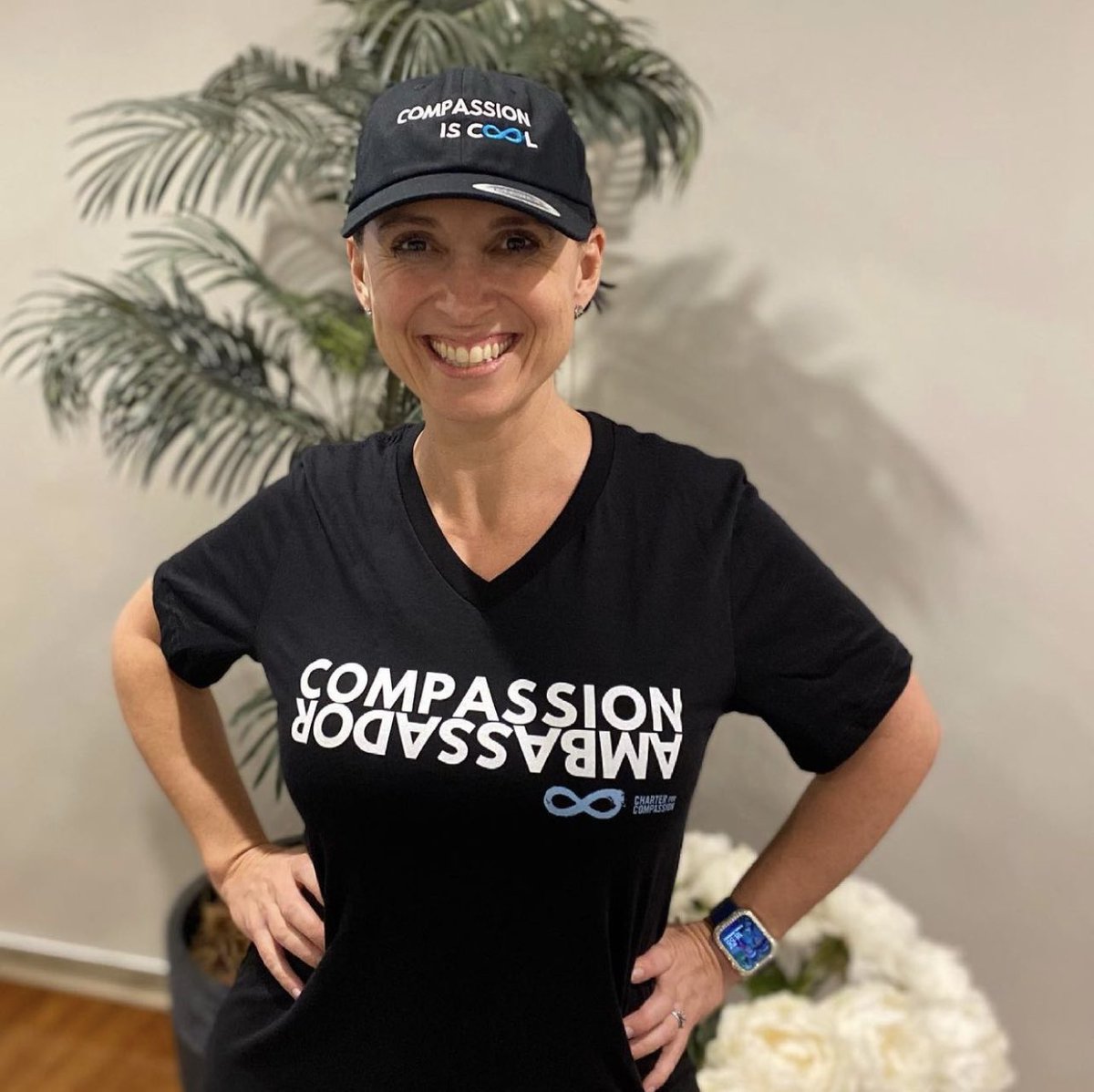 TheCharter's tweet photo. Have you visited our #onlinestore yet? We got a happy customer all the way from #Australia rocking her #CompassionAmbassador v-neck 👚and #CompassionisCool dad hat 🧢
Go to
https://t.co/aBI9a3GJqi to get your items and support the Charter while you #WearCompassionTalkCompassion https://t.co/XOCIrJRUNe