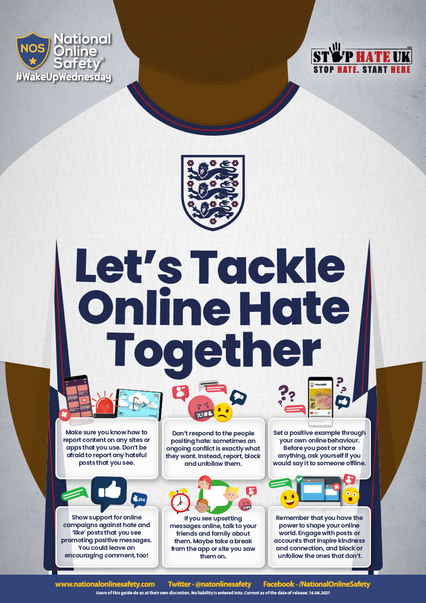 Hello, Hola, Bonjour, Hallo 👋🌍⚽️ With #Euro2020 underway, this #WakeUpWednesday we've collaborated with <a href="/stophateuk/">Stop Hate UK</a> to produce 27 guides in 21 different languages, all with one key message... LET'S TACKLE ONLINE HATE TOGETHER

Access all 27 guides here: bit.ly/35qGqF8