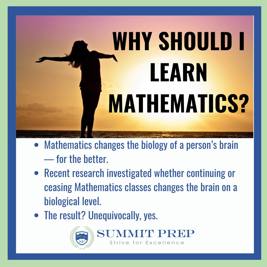 SummitPrep_'s tweet photo. Mathematics changes the biology of a person’s brain — for the better!

And better to be over-prepared, than under-prepared for anything life throws your way! 

https://t.co/VGVW246HjF

#Mathematics #Math #Academics #Education #SAT #ACT #TestPrep #EntranceExam #SummitPrep https://t.co/bcVPqohb99