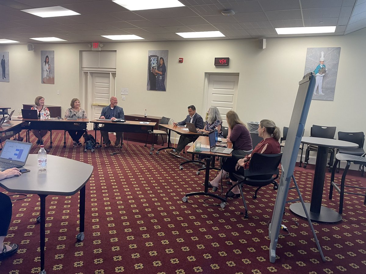 The JCPS CIA math team meets with the SAVVAS Learning team in anticipation of the implementation of enVisions Math!