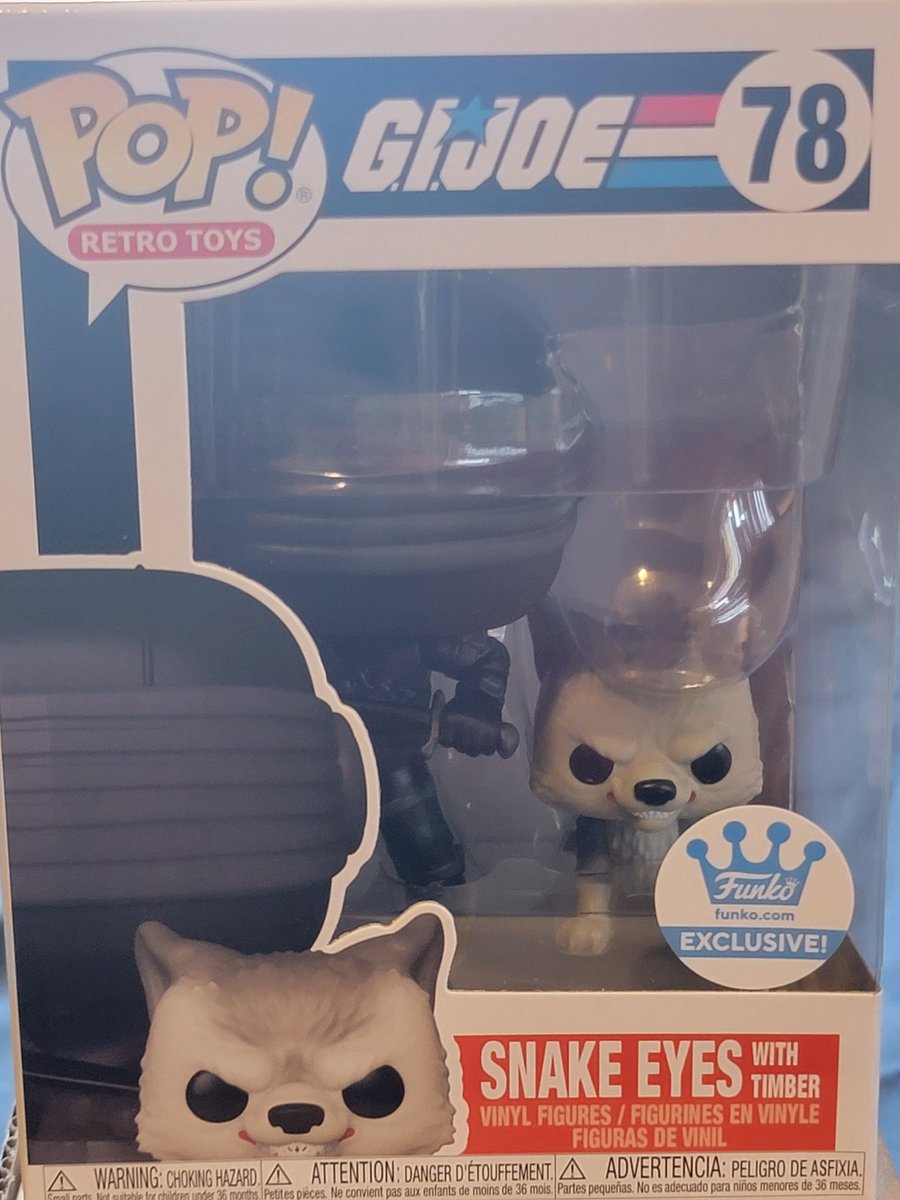 SpideyBoyJ's tweet image. Snake Eyes with Timber just came in!!!!🔥❤#FunkoMail
