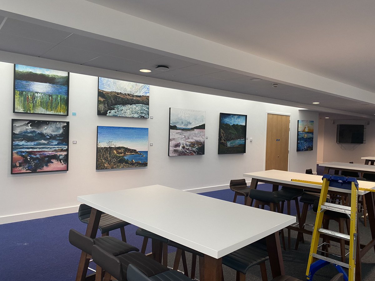 Pekabelo's tweet photo. Finally, FINALLY!! Got some art on the walls of the new school. Can’t wait to see the reaction of Year 10s in the morning. https://t.co/cxJiUTIa0t
