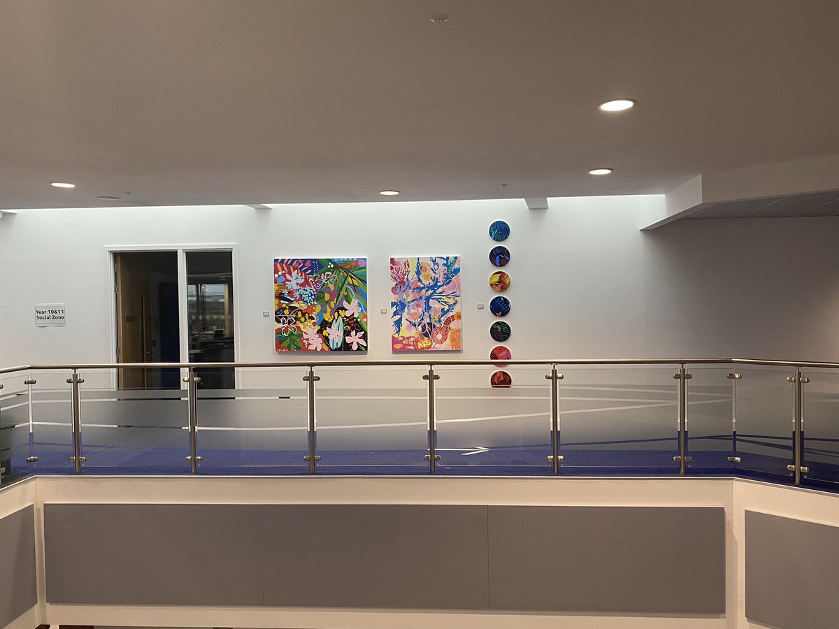Pekabelo's tweet photo. Finally, FINALLY!! Got some art on the walls of the new school. Can’t wait to see the reaction of Year 10s in the morning. https://t.co/cxJiUTIa0t
