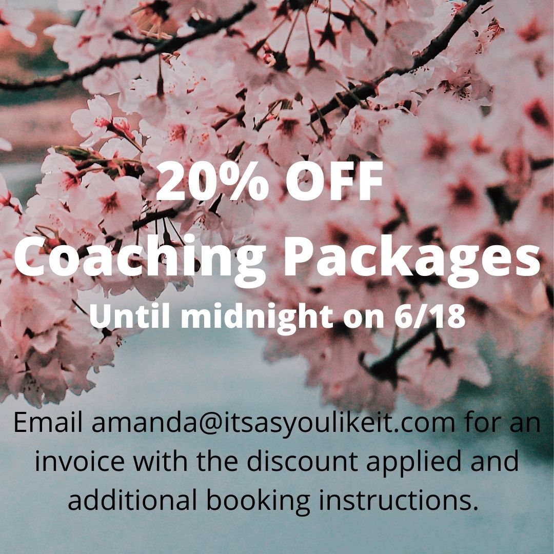 20% off Life Coaching Packages and the 6-part video course, 'How to Create Healthy Partnerships' until Friday.  Email for a discounted invoice and booking information or immediate access to the course!
#lifecoach #holisticlifecoach #mindbodyspirit #wellness #selfcare #selflove