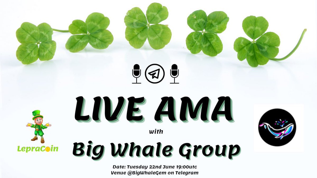 pablocryptoba2's tweet photo. #LEPRACOIN AMA with Big Whale Group. Learn why this project will make you bags 🔥

$SAFE $DOGE $HOGE $FEG $PAID $CAT $HUSKY $POODL $WOLFY $TDEF $YDOGE $SPMK $WENR $BLMN $AKITA $SHIB https://t.co/avklBjc2hc