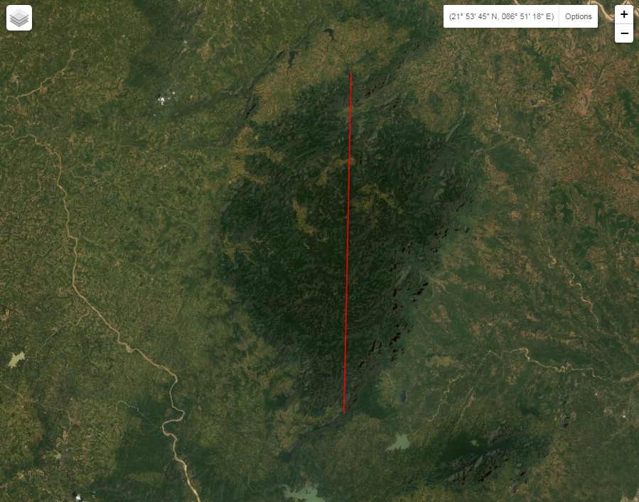 adityanag2002's tweet photo. A current day colour image of #SimilipalForest & on the right a 1967 #CoronaMission flyby image. Red line marks the current location of our green lung in North #Orissa #Odisha @AdityaPanda @WWF_DG @discoverbbsr https://t.co/gBwJSd4jla