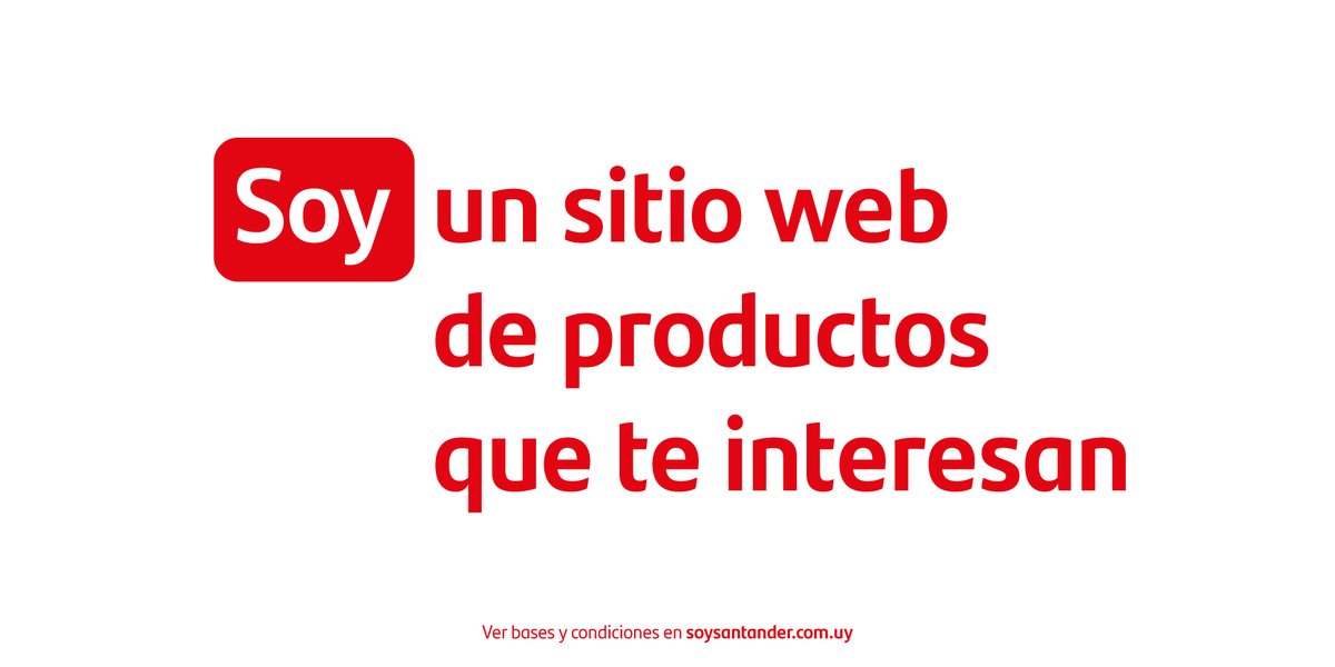 En soysantander.com.uy podés canjear tus puntos Soy Santander por electodomésticos, tecnología, muebles y cientos de productos de diferentes categorías. 
Pedí tu tarjeta en soysantander.com.uy