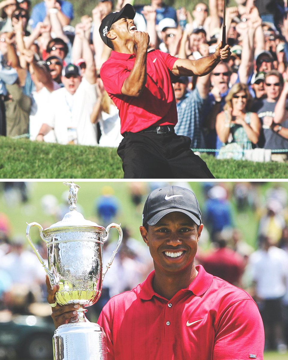 SportsCenter's tweet photo. 13 years ago, Tiger Woods won the U.S. Open with two stress fractures in his tibia and a torn ACL.

On Thursday, the tournament returns to Torrey Pines for the first time since his iconic win. https://t.co/hYGX13cOmd