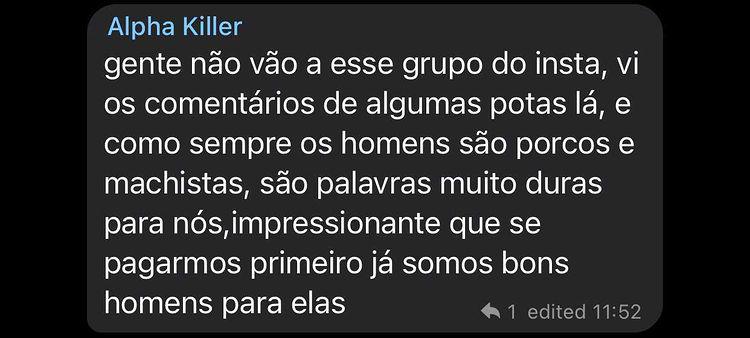 Uma das administradoras de um grupo onde se partilha conteúdo sexual não consentido, podem partilhar