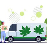 Image for the Tweet beginning: Cannabis Delivery !

 for sale!
-