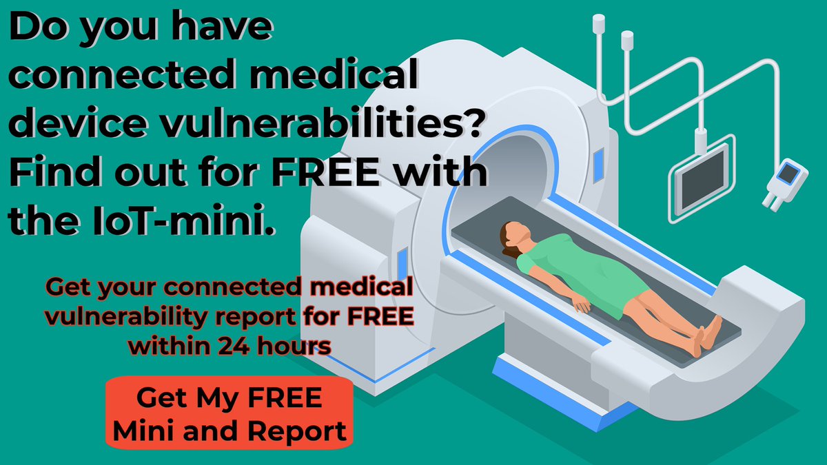 securolytics's tweet image. Is your #healthcare #network full of #vulnerable #connecteddevices? Find out for #free and quickly with the #IoTmini by Securolytics. Find out how to get your FREE mini and take control of your network at iotmini.io