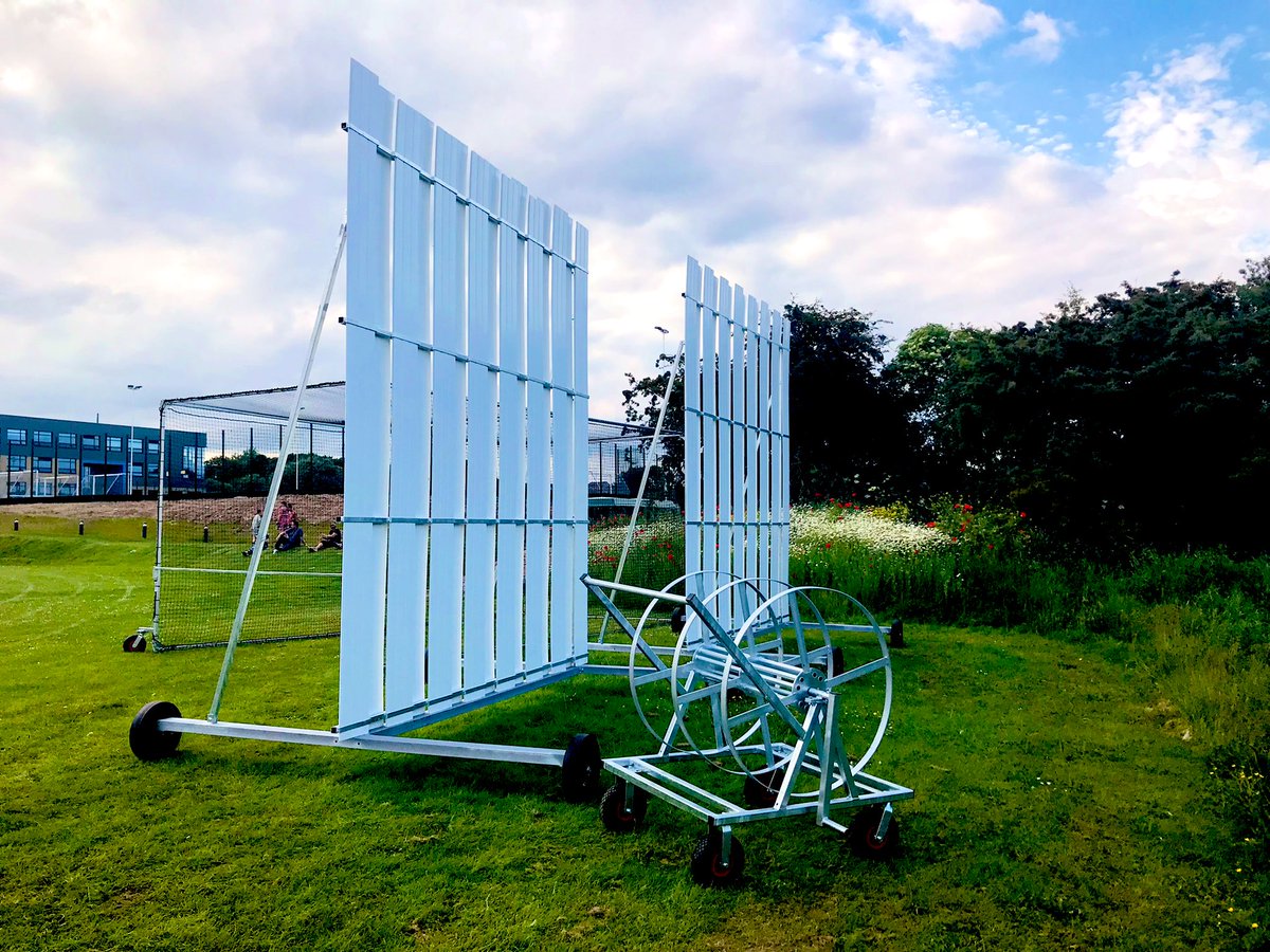 HPoolCC_Minis's tweet photo. Many thanks to @DurantCricket for delivering our new cricket equipment to the #MGCG at @HTCS_SSCo. @Sedgefield_CC are visiting on Saturday and will have first use of our new sight screens! Many thanks to those who kindly supported the #March10GrandChallenge @LORIMERS4CRICKT https://t.co/yCxp0uU1tw