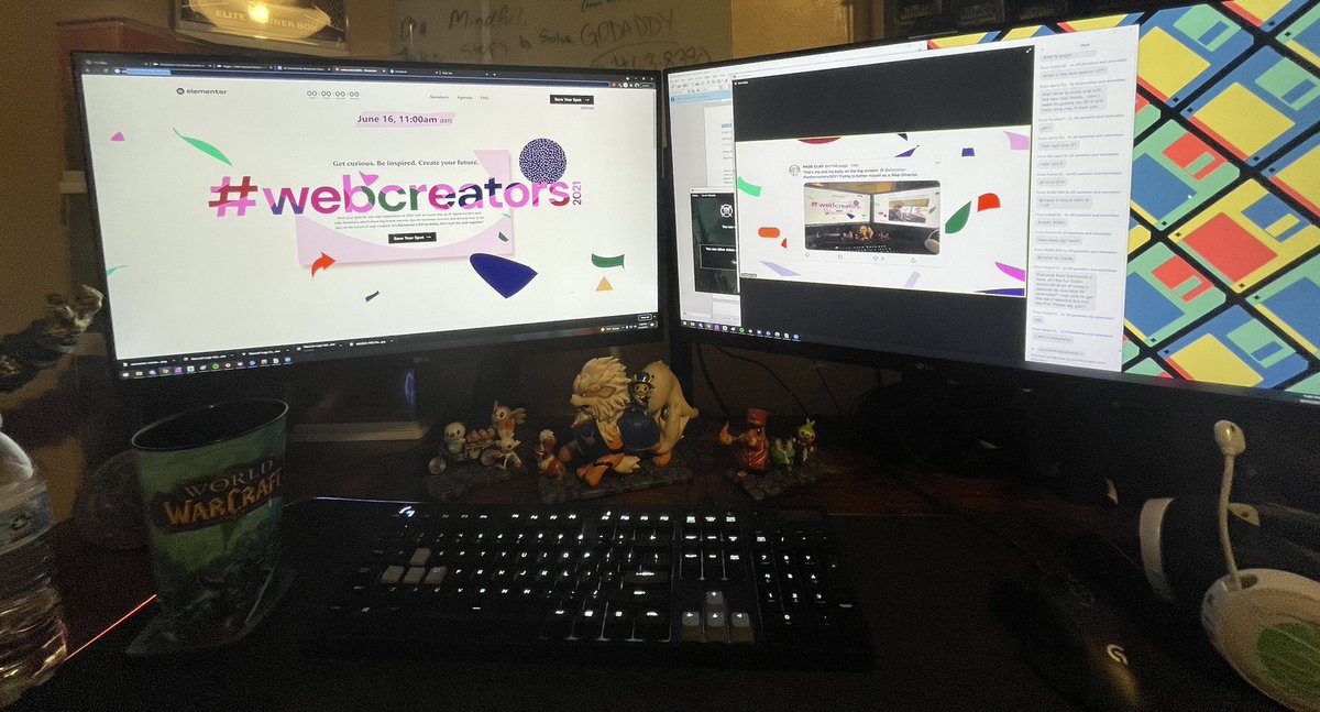 HTMLpage's tweet image. How deep can the rabbit hole go @elemntor? LOL. Enjoying the Web Event and looking forward to the next speaker! #webcreators2021