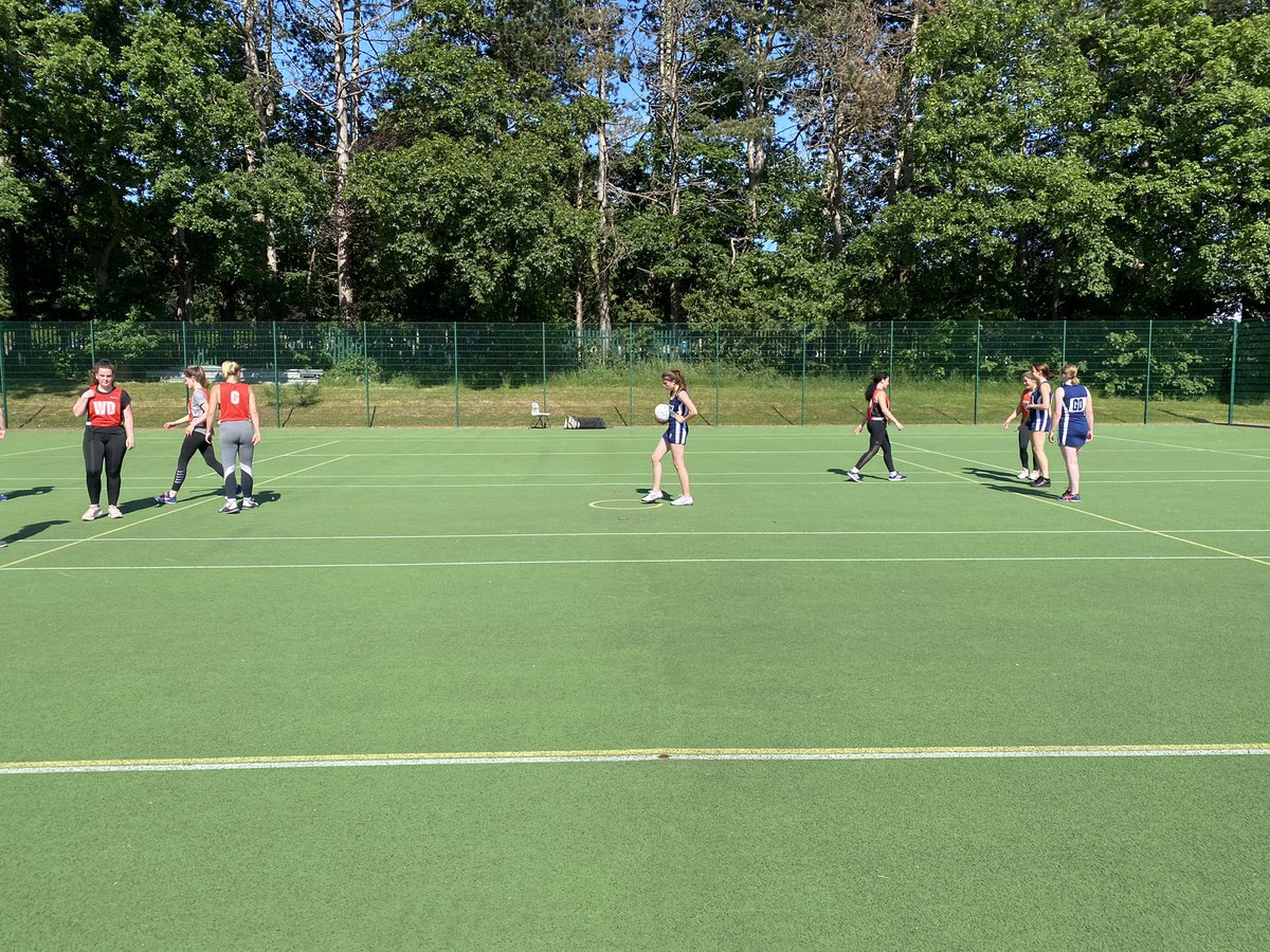 VeseyNetball's tweet photo. BVGS 2nd match this term for team. All the best with your exams  next week. https://t.co/fC3Eczl7o0