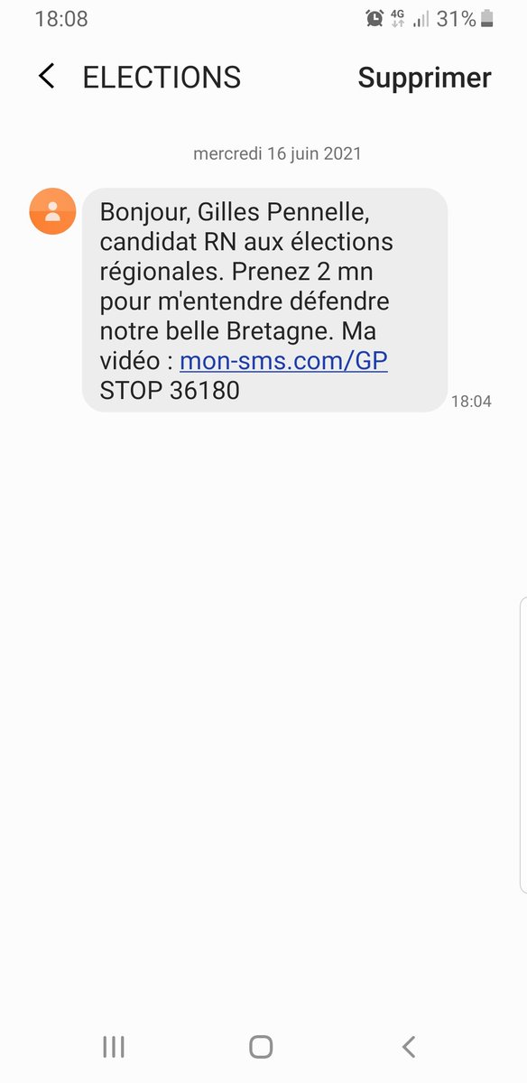 exode56's tweet photo. @GillesPennelle Gilloux il parle de sécurité... mais pour la sécurité des données il envoi des sms à tout les Bretons sans leur consentement... vous en pensez quoi @CNIL / @OuestFrance / @LeTelegramme https://t.co/EE3kfhT2tA