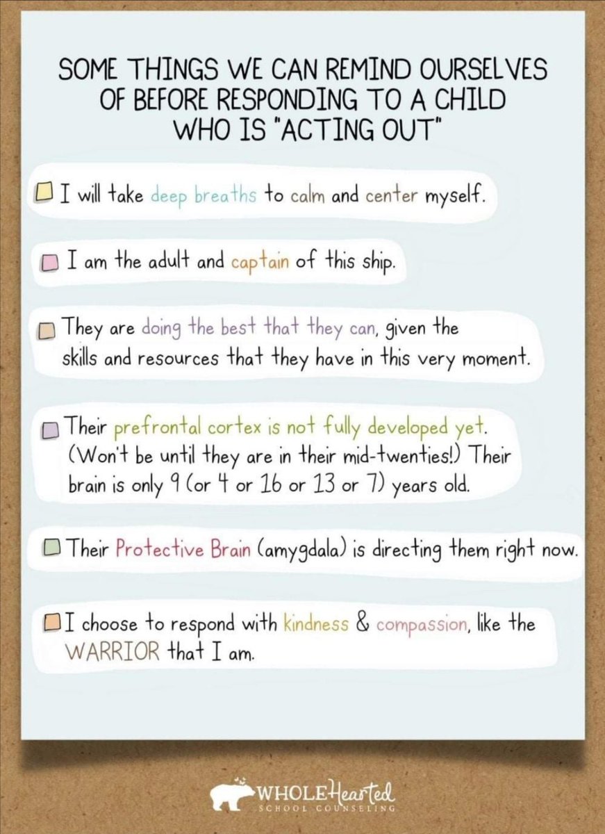 Important reminders when supporting distressed young people. Another excellent graphic from #wholeheartedschoolcounseling ❤️ #WatchUsGrow #wellbeing #traumainformed