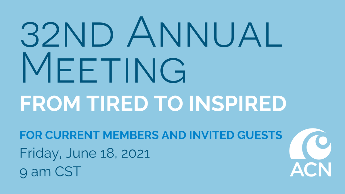 ACNConsult's tweet photo. We are a volunteer-run association so our Annual Meeting is a great opportunity to meet our board of directors and volunteers and learn more about how you can get involved. Join us on Fri 6/18 to meet and welcome the incoming board: https://t.co/6uRmfebN3N #nonprofit #consultants https://t.co/9nF5feeVdS