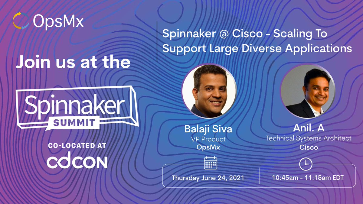 ops_mx's tweet photo. Cisco started off using #Spinnaker more than 2 years ago for deploying primarily container-based applications to on-prem cloud platforms (OpenShift) and have now rolled it out to more than 1000+ applications. Session by @balajisiva  &amp; Anil A. Register now https://t.co/By0iVBPrdF https://t.co/V1IV8clUjH