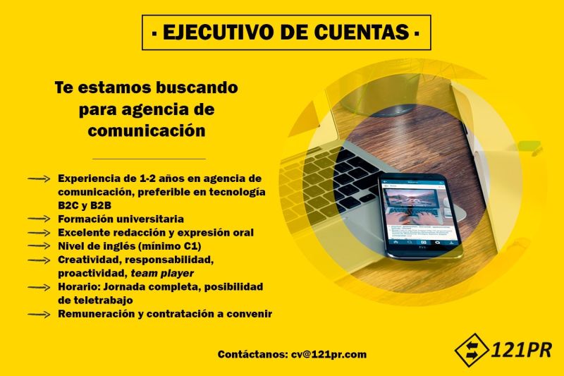 Oferta de trabajo de la Agencia <a href="/121PR/">121PR</a>