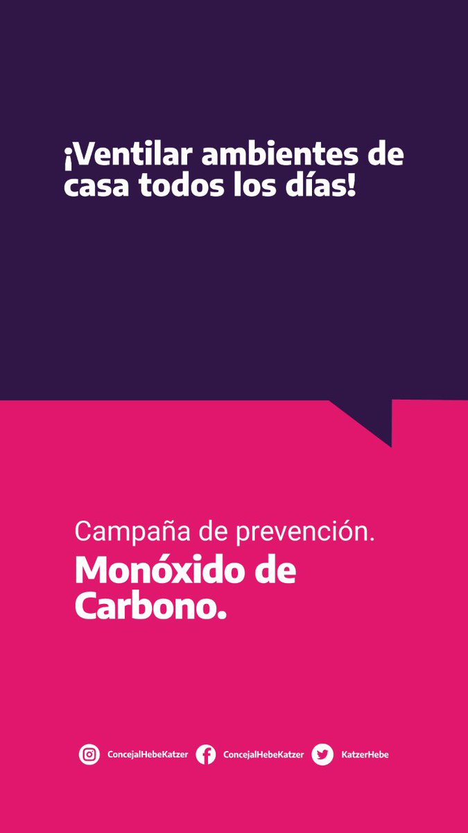 KatzerHebe's tweet photo. 👉¡AYUDAME A CONCIENTIZAR!
.
#invierno2021❄️ 
Campaña Monóxido de Carbono
#seguridad #salud #gas #prevencion #consejos #frio #vida #gasnatural #estufas #intoxicacion #gasista #termotanque #calefaccion #todosnoscuidamos https://t.co/vKUE3LBPuN