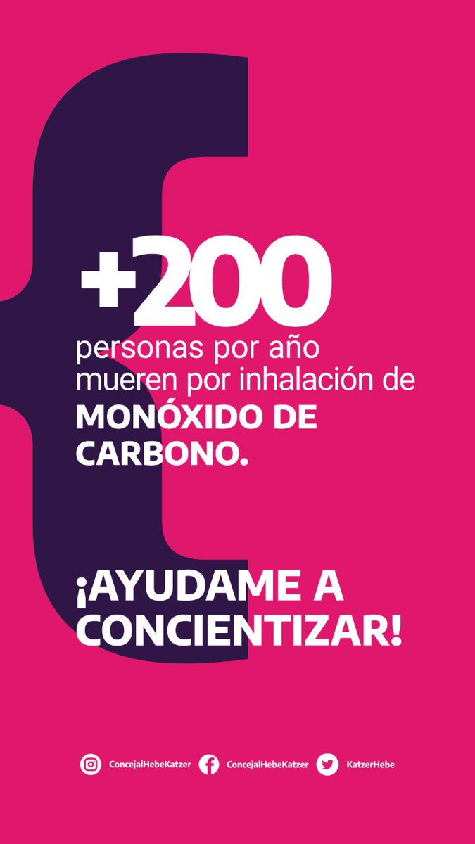 KatzerHebe's tweet photo. 👉¡AYUDAME A CONCIENTIZAR!
.
#invierno2021❄️ 
Campaña Monóxido de Carbono
#seguridad #salud #gas #prevencion #consejos #frio #vida #gasnatural #estufas #intoxicacion #gasista #termotanque #calefaccion #todosnoscuidamos https://t.co/vKUE3LBPuN