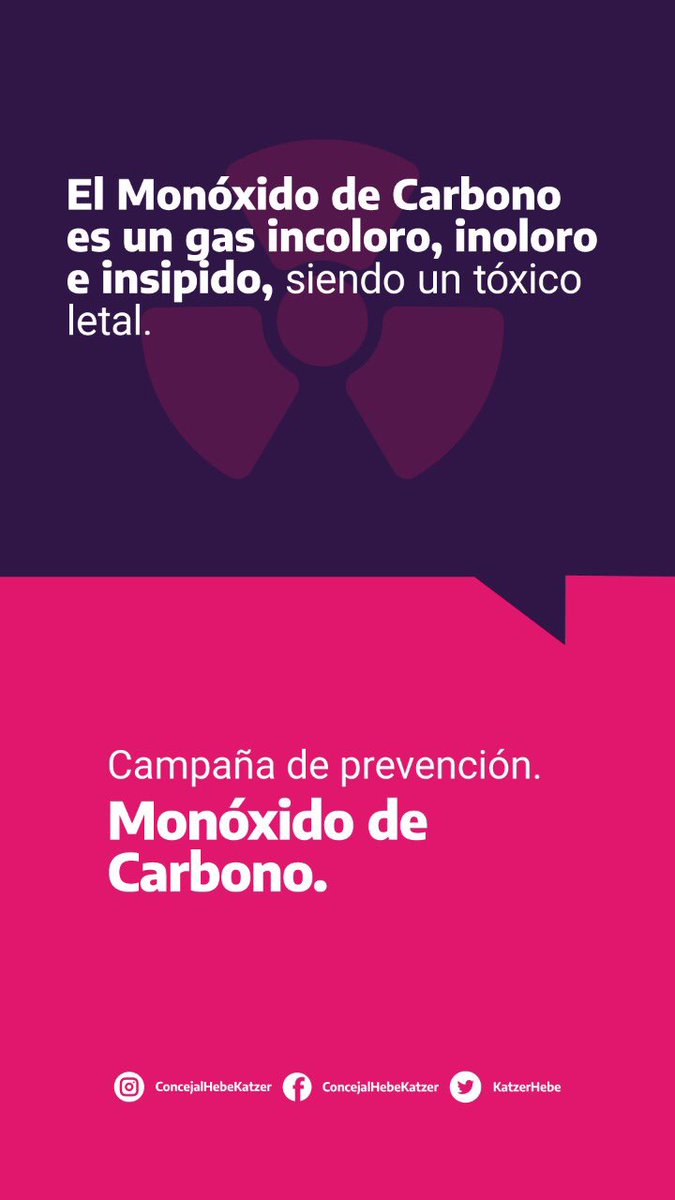 KatzerHebe's tweet photo. 👉¡AYUDAME A CONCIENTIZAR!
.
#invierno2021❄️ 
Campaña Monóxido de Carbono
#seguridad #salud #gas #prevencion #consejos #frio #vida #gasnatural #estufas #intoxicacion #gasista #termotanque #calefaccion #todosnoscuidamos https://t.co/vKUE3LBPuN
