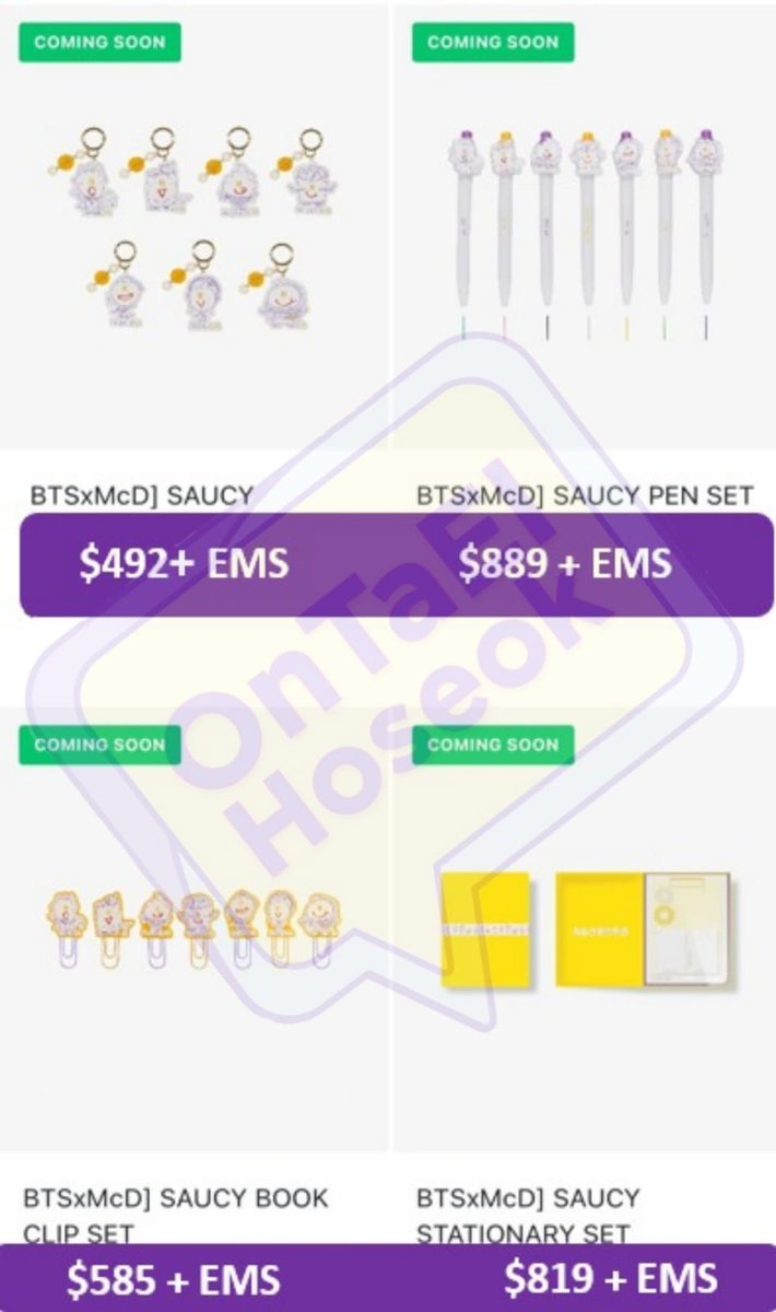 OnTaElHoseok's tweet photo. Buenos días, tardes ya! 

Abrimos pedido de la merch BTS x McDonald's

- Costo no incluye envío 🇰🇷 a 🇲🇽 (EMS) ni envío a domicilio
-Costo de envío 🇰🇷 a 🇲🇽se divide entre quienes hagan pedido
- Apartas con 50% y liquidas en 15 días https://t.co/9J1BLOdsnk