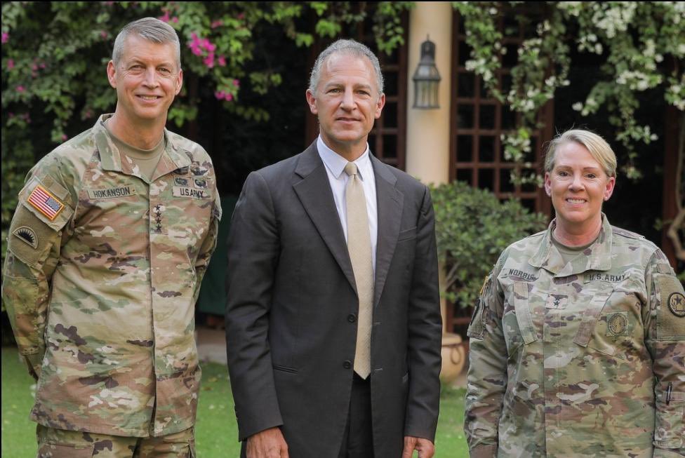 I had the pleasure of meeting with U.S. Ambassador to Egypt, Jonathan R. Cohen alongside <a href="/ChiefNGB/">Gen. Steven Nordhaus</a> while in #Cairo for #SPPEgypt. We discussed Egypt's regional relationships and the Texas-Egypt SPP relationship. @USEMBCairo <a href="/USNationalGuard/">National Guard</a>