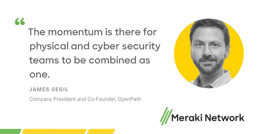 meraki: Physical Security ➕ Cybersecurity = Match made in heaven. 🔒💜 

Hear from @OpenpathSec's <a href="/jsegil1/">jsegil</a> and Westlands Advisory's Anthony Leather on how a comprehensive security strategy keeps network, data, customers, and employees safe. #MerakiNetw…
