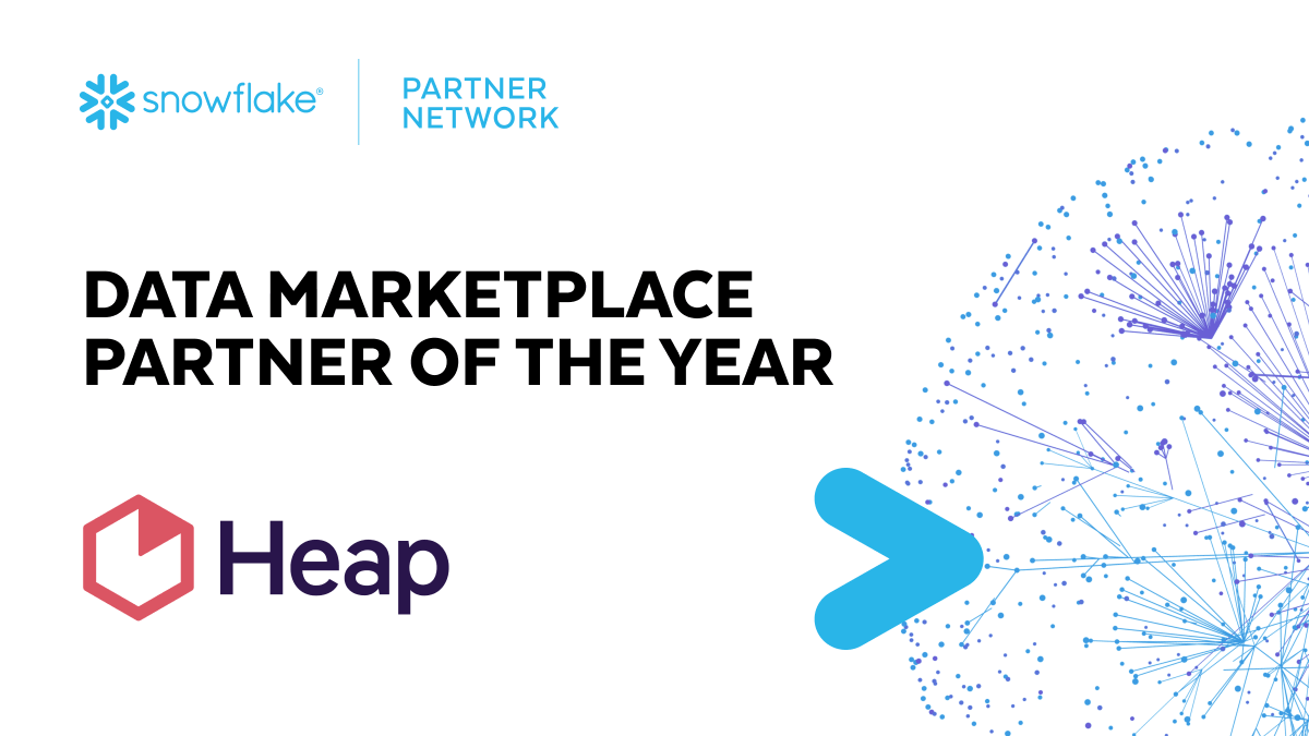 BThurstonCPTECH's tweet photo. Congrats @heap for winning Data Marketplace Partner of the Year #SnowflakePartnerSummit https://t.co/ycLWjFjN9t