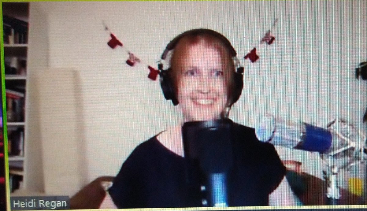 thatsafineidea's tweet photo. Enjoying the gentle humour of @heidi_regan in a virtual audience on @BBCRadio4 #radio4comedy #radiocomedy #comedy #virtuslaudience #zoom #zoomcomedy not seen since @edfringe #sharkfilms https://t.co/cJIQfx3Umv