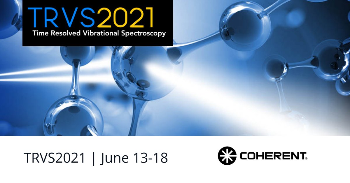 CoherentLaser's tweet image. Time is running out! ⏱️

Register for @TRVS2021 and immerse yourself in the latest theoretical and experimental approaches to understanding, manipulating, and driving vibrations in molecular and material dynamics. bit.ly/3zrYXit

#timeresolvedspectroscopy #spectroscopy