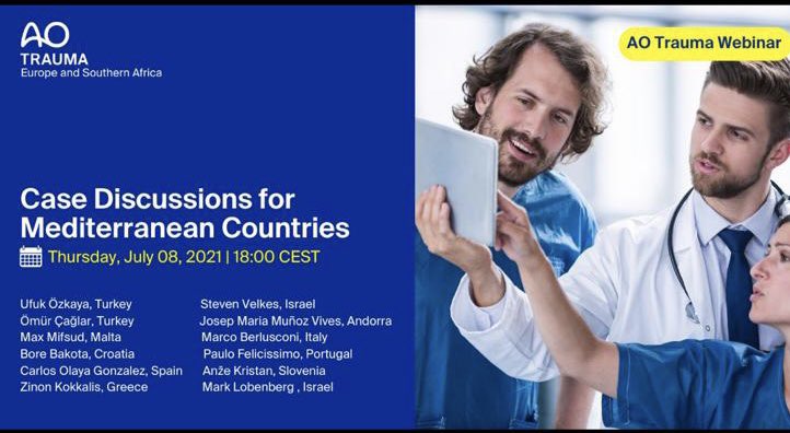 AO Trauma España (@ao_spain) on Twitter photo Cansado de webinar? Pero es que esto es único!! No lo deberíais dejar pasar… casos clínicos complejos, entre Países mediterráneos!! <a href="/clausicargols/">Josep M Muñoz Vives</a> <a href="/CarlosOlayaG/">Carlos Olaya</a> nos hablarán de fracturas de tibia distal! Y además meseta, cadera…Apuntate!! ✅Es Gratis! 8 de julio!! 📖 Cansado de webinar? Pero es que esto es único!! No lo deberíais dejar pasar… casos clínicos complejos, entre Países mediterráneos!! <a href="/clausicargols/">Josep M Muñoz Vives</a> <a href="/CarlosOlayaG/">Carlos Olaya</a> nos hablarán de fracturas de tibia distal! Y además meseta, cadera…Apuntate!! ✅Es Gratis! 8 de julio!! 📖