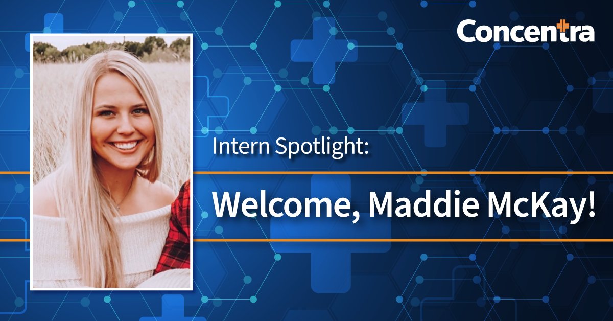 ConcentraClinEd's tweet photo. Intern Spotlight: Please join us in welcoming Maddie McKay, an intern with our Sales Department! She has a passion for business and demonstrated history of leadership. We’re happy to have her with us this summer! https://t.co/Z1o5tN8wqU