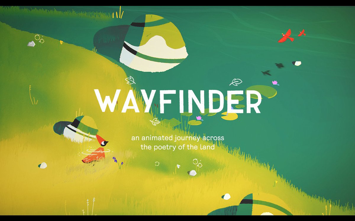 Announcing WAYFINDER—a relaxing 'art game' in your browser that combines illustration, procedural generation, and computational poetry. 🍃 Produced by @thenfb. Explore an animated landscape to recover nature's lost memories and build Haiku-like poems. 👉 wayfinder.nfb.ca