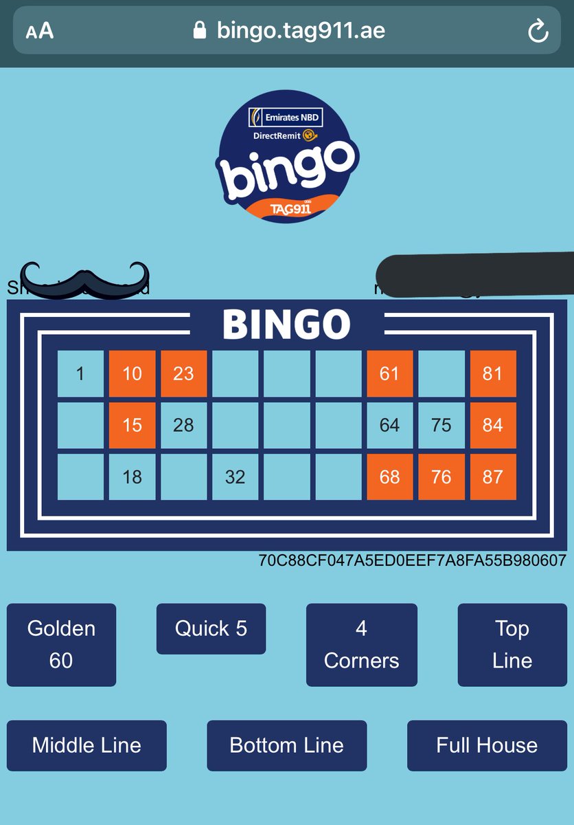 aNeireeHs's tweet image. Online Bingo with @tag911ae  #FunNight #Lotlot&amp;amp;Friends #Chillax 

Thanks! @ENBDdeals