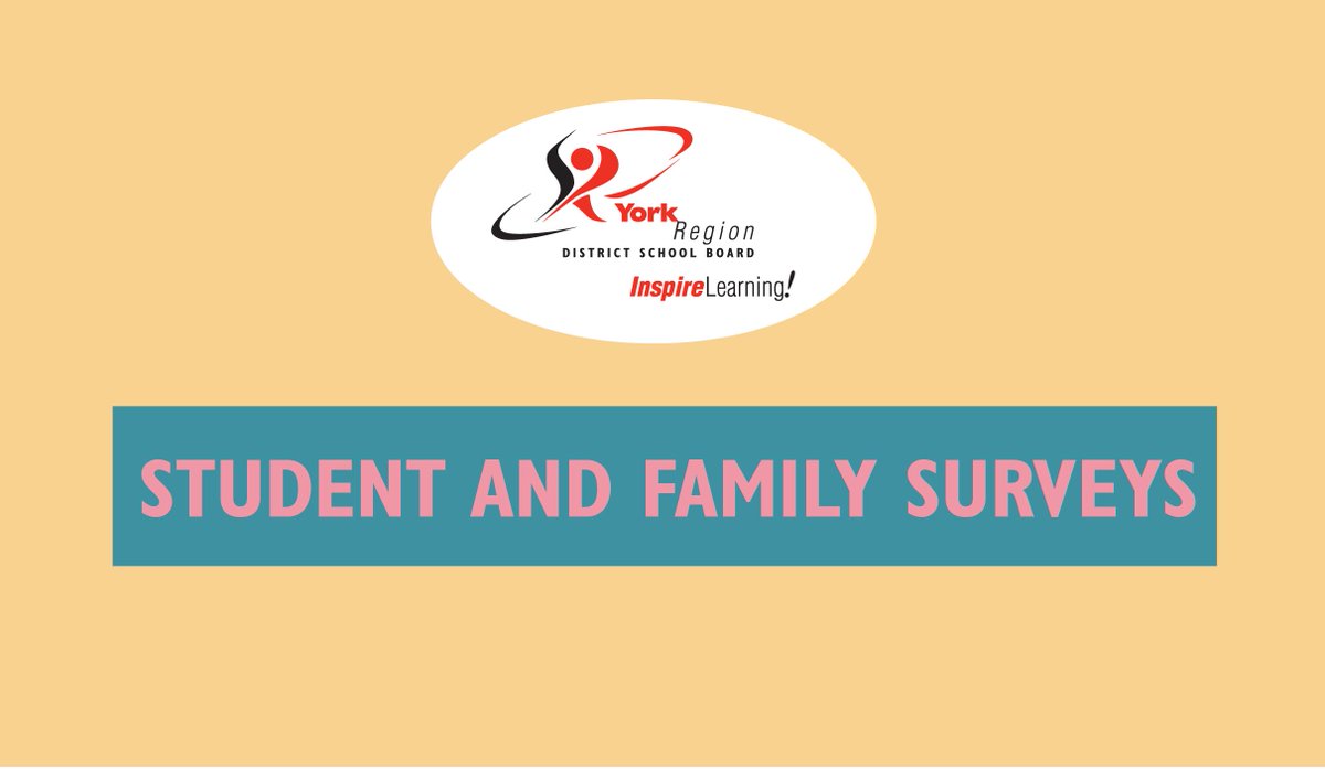 YRDSB's tweet photo. If you haven’t filled out the YRDSB Survey for Students and Families, there’s still time!

Please take 15 mins to fill out our survey so we can understand your experiences at school over the past year. https://t.co/rw0Xyz9cza https://t.co/mt1j4nuooS