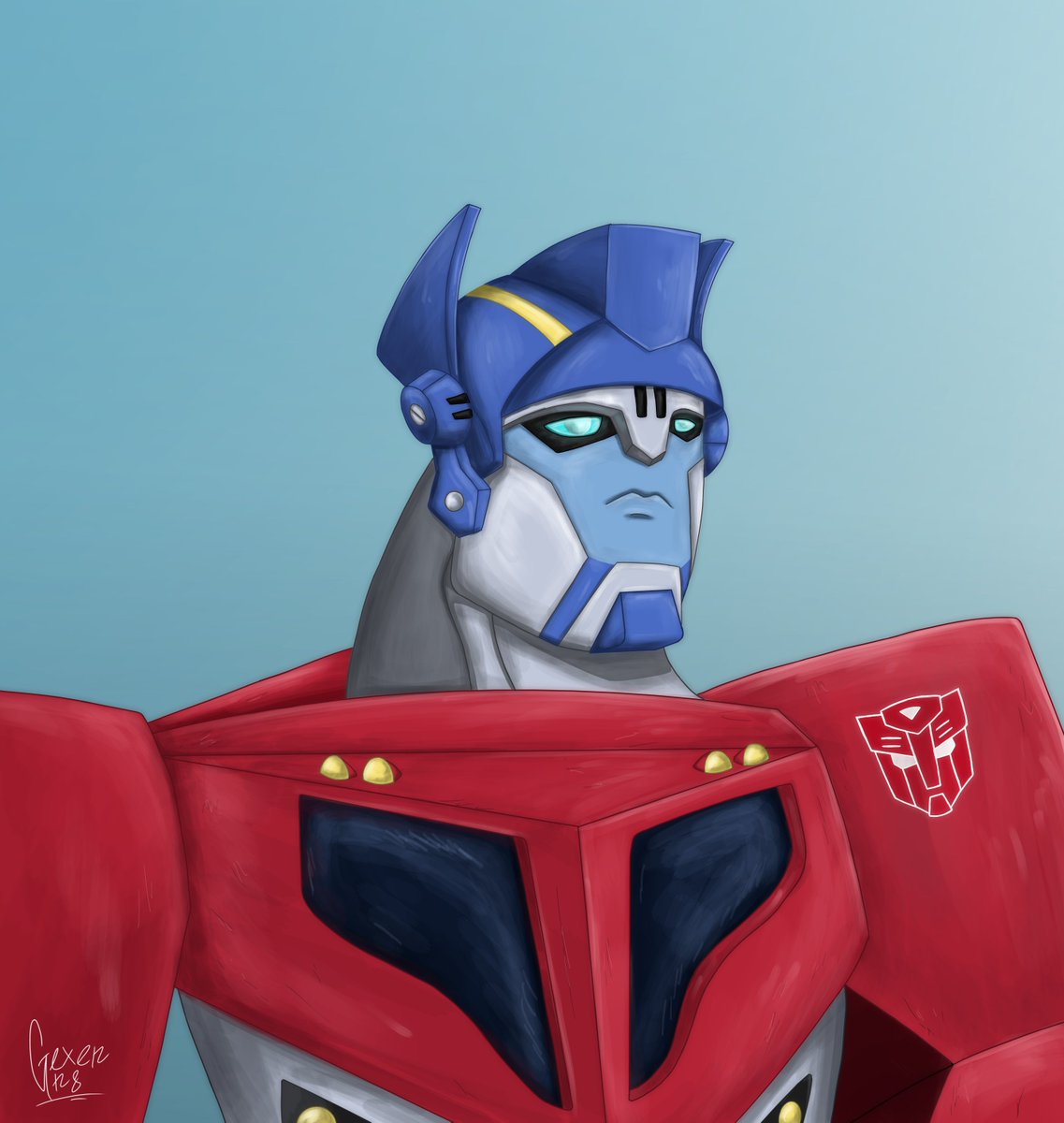 Optimus Prime(Transformers Animated)
#ArtistOnTwitter #artistsontwitter #drawing #krita #Transformers #transformersreanimated #Robot #OptimusPrime #рисуночек #Fanart #трансформеры #оптимуспрайм #doodle #doodleart