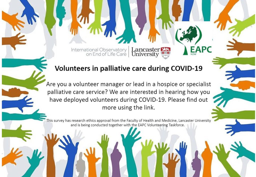 Palliative Care Volunteers and COVID-19 study tweet media