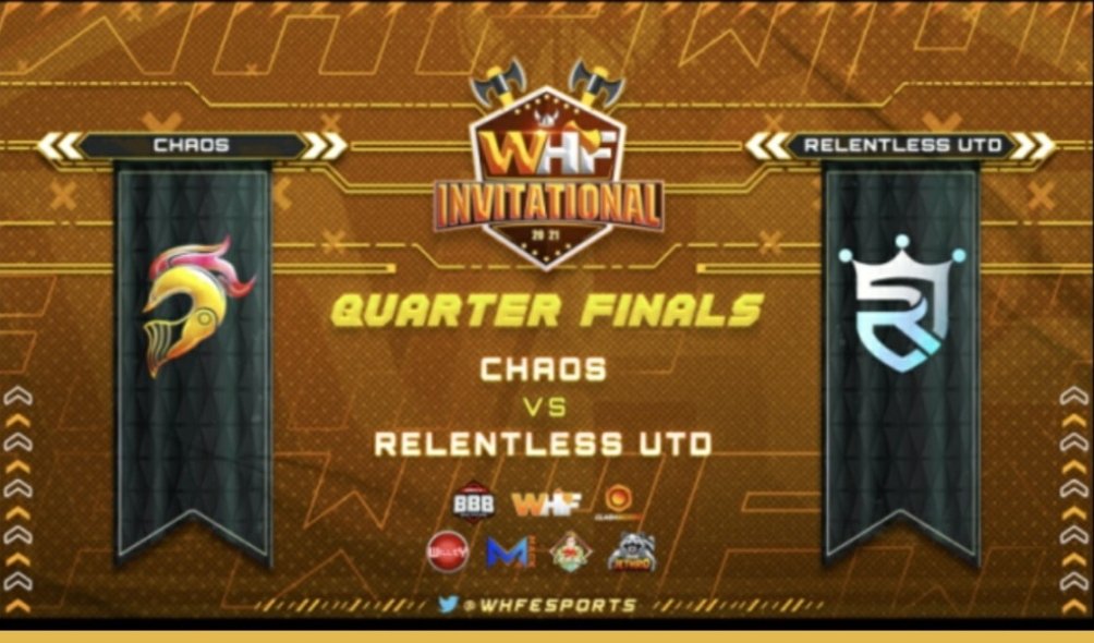 This is gonna be tough ...

Quarter finals against <a href="/RelentlessUTD/">I</a> ...Gl👍