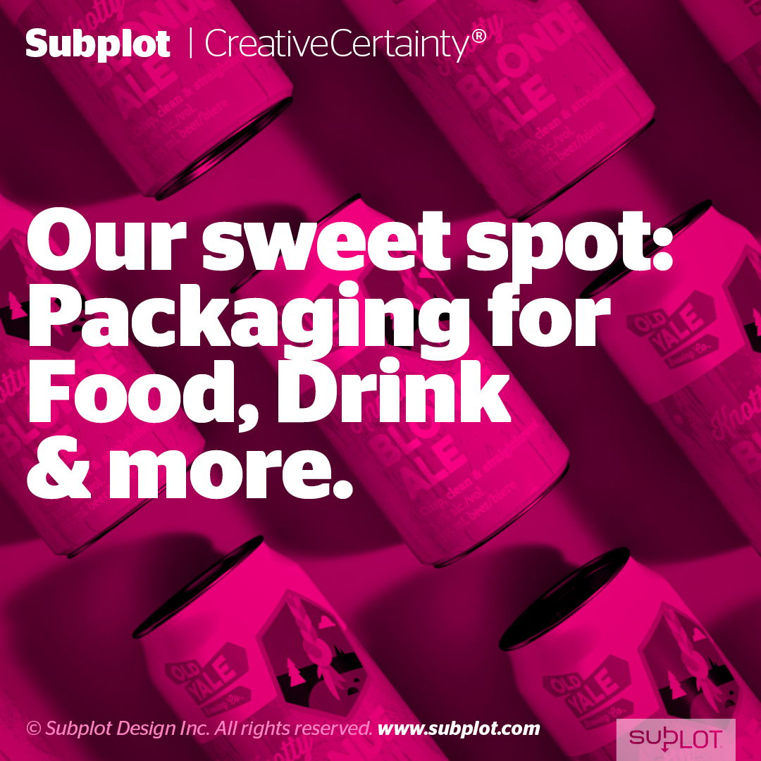 subplotdesign's tweet photo. WHAT DOES IT MEAN TO SPECIALIZE IN PACKAGING? | It means we know the many constraints that come hand in hand with packaging. But most of all, it means we know how to create inspiring, breakthrough packaging that connects with your consumers. https://t.co/m57yOKRp7A