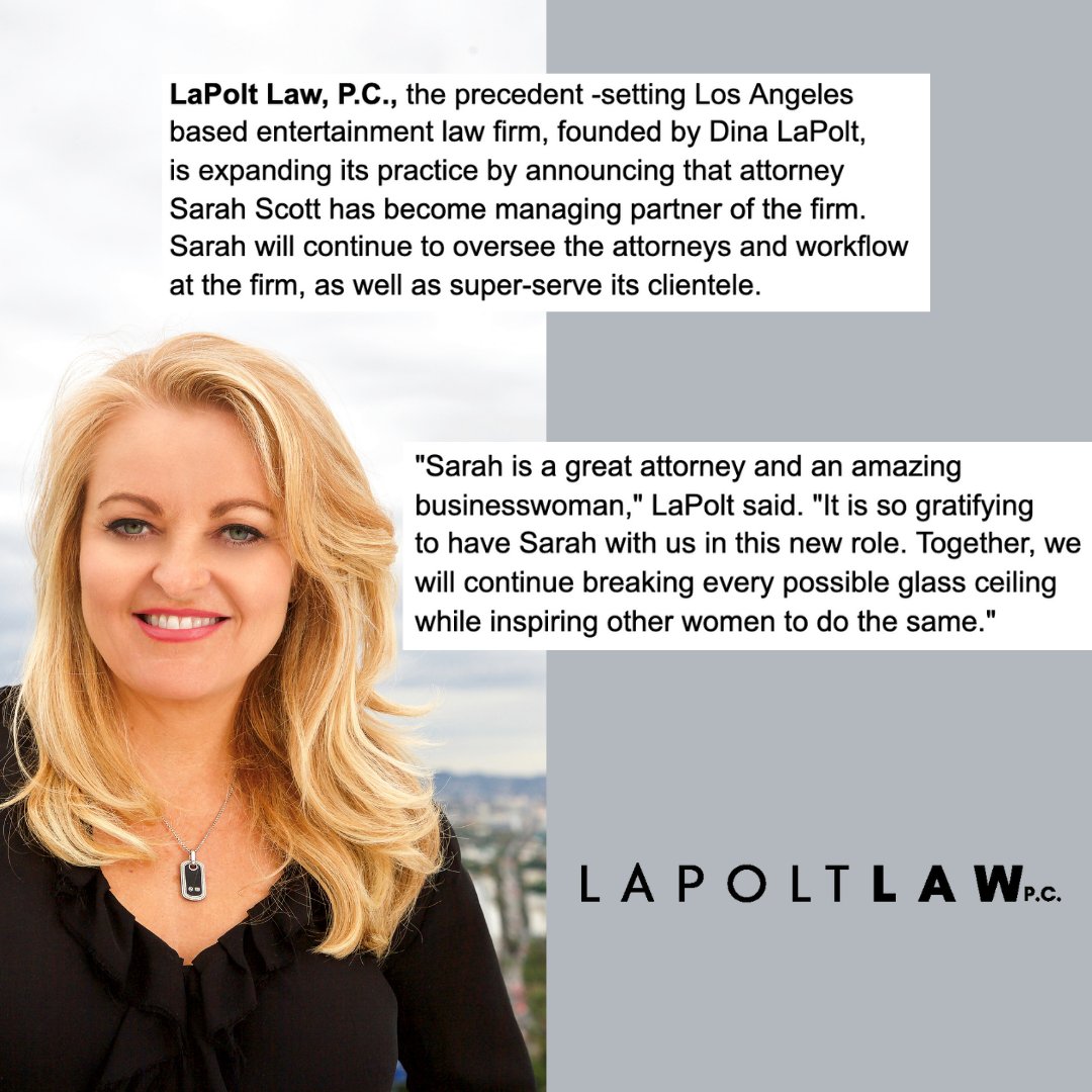 LaPoltLaw's tweet photo. We are beyond excited to announce that Sarah Scott has become managing partner of the firm! We are grateful for Sarah’s leadership and the wealth of experience she continues to bestow on us- as both a great attorney and human being! #lapoltlaw ⚖️ https://t.co/f9wfzevBa6