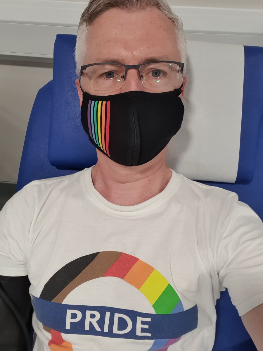 richy_pp's tweet photo. 🏳️‍🌈 More people are now eligible to donate blood! 🏳️‍🌈 I gave my first pint today, following new UK guidance. #giftblood @GiveBloodNHS https://t.co/OaTeKvvpBO