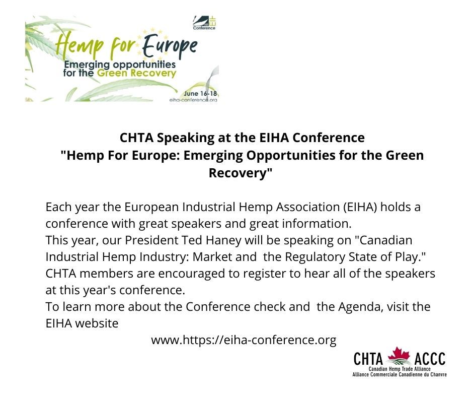 Ted Haney CHTA President is speaking at the 2021 EIHA Conference.