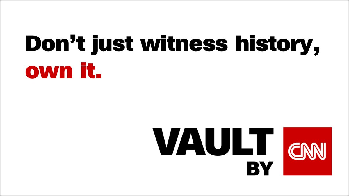 Announcing 'Vault by CNN: Moments That Changed Us', CNN's new NFT offering.

Licensed digital collectibles, or ‘Moments’, from CNN’s TV archives will soon be sold at vault.cnn.com. Now anyone can own a piece of history.

Read more: cnn.it/3xx8ZNv