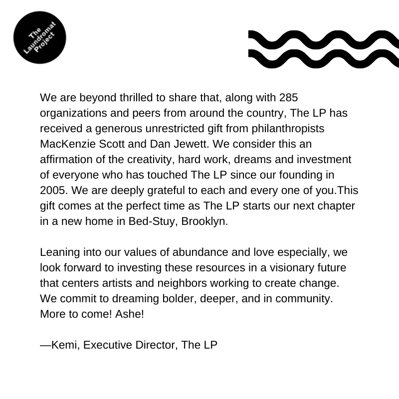 LaundromatProj's tweet photo. Honored to share some special news today, and so grateful for the support of each and every member of our #LPfam since our very beginnings. https://t.co/EuXge0NECn