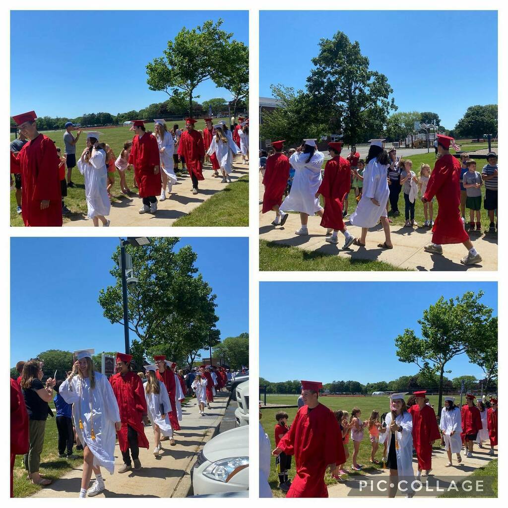 southoldelem's tweet photo. Another successful #seniorwalkthrough in the books. Congratulations to our graduates! #SESRocks #southoldelem @southoldjrsrhs https://t.co/JkdeHjByg8 https://t.co/OFBnaHPXn1