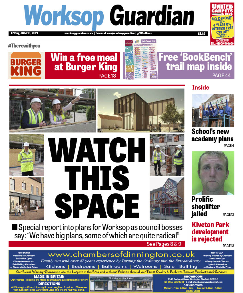 Worksop Guardian (@wgunews) on Twitter photo Here is the front page of this week's <a href="/WGUNews/">Worksop Guardian</a> - out now!
We have 40 free meals to give away at Worksop's Burger King plus a free #NorthNottsJourneys art trail map for every reader inside the paper. Here is the front page of this week's <a href="/WGUNews/">Worksop Guardian</a> - out now!
We have 40 free meals to give away at Worksop's Burger King plus a free #NorthNottsJourneys art trail map for every reader inside the paper.